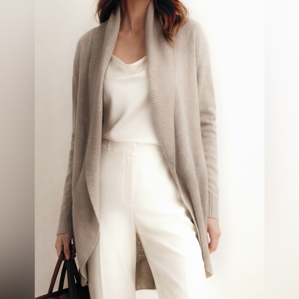 Victoria's Secret Women's Soft Cozy Long Cashmere Cardigan Sweater L